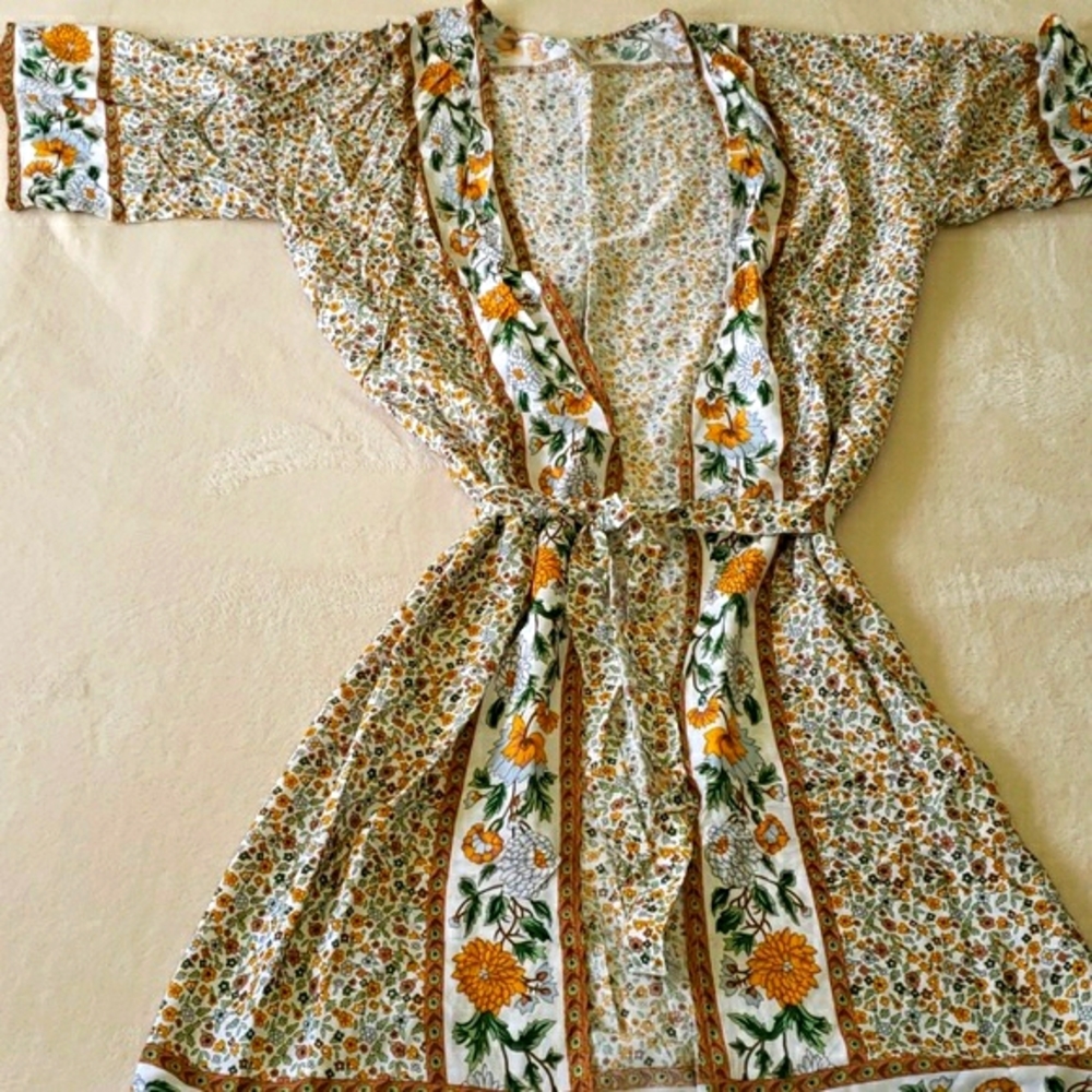 Boho Style Floral Pattern Swimsuit Cover Up - Picture 9 of 9